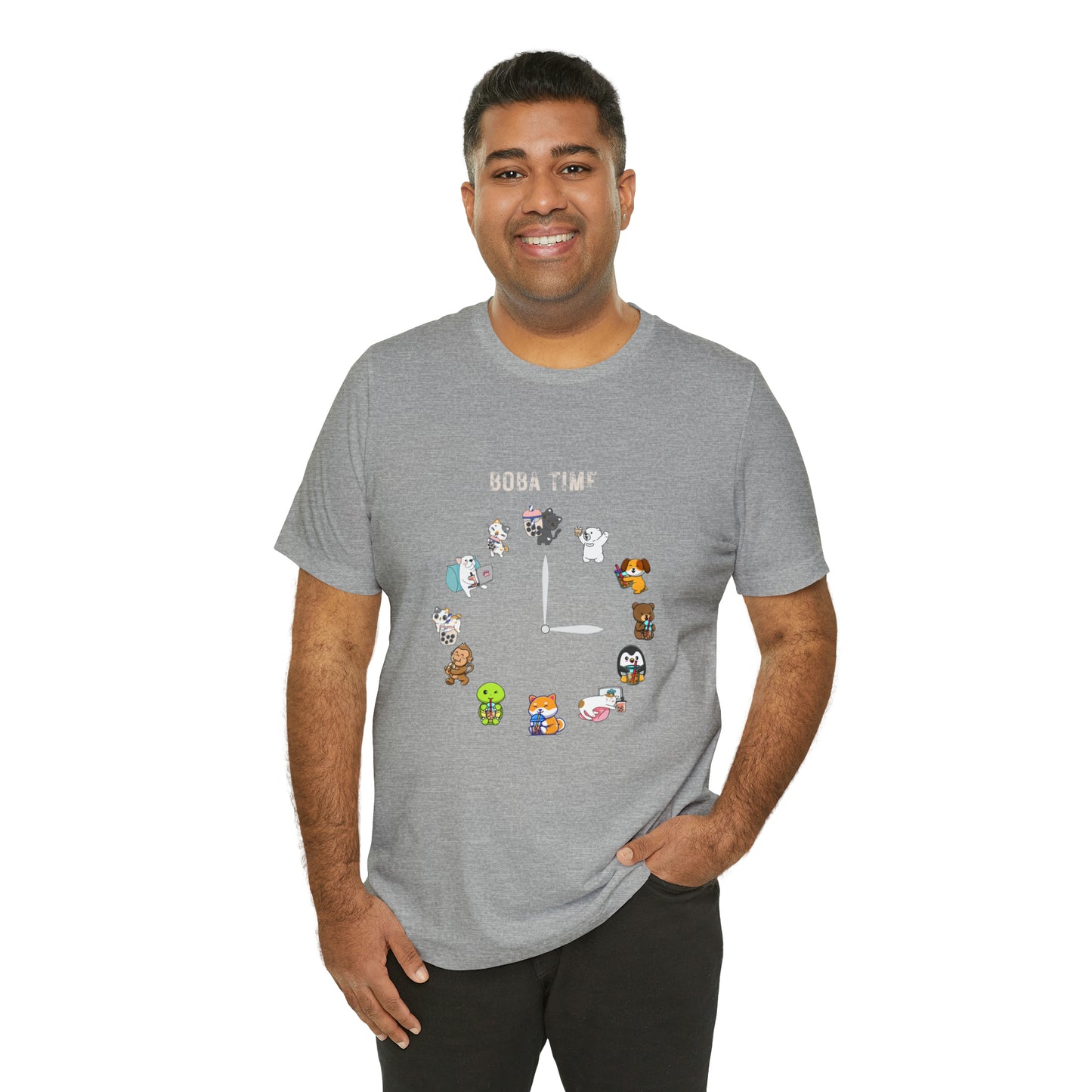 Boba Tea Clock Unisex Jersey Short Sleeve Tee