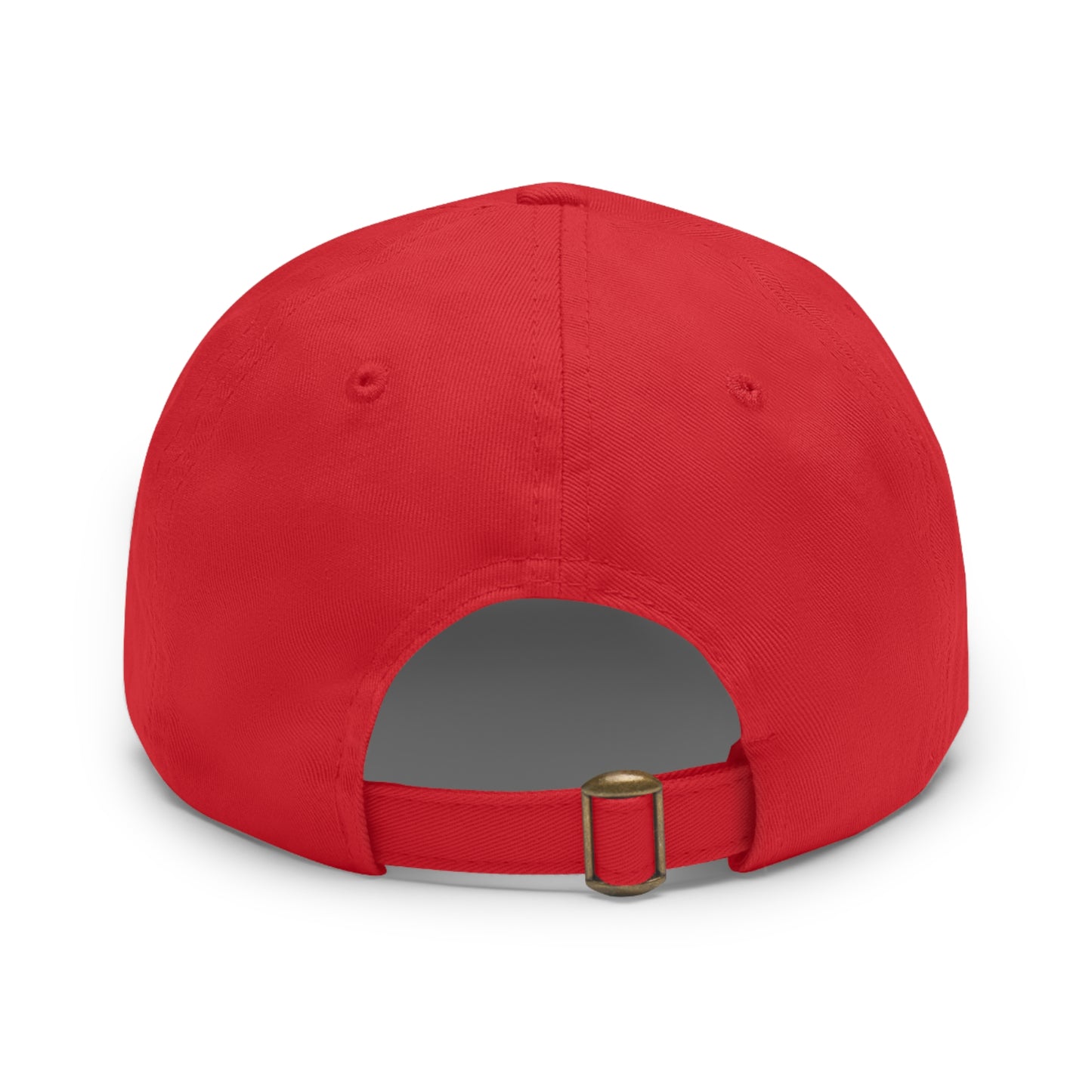 Strawberry Hat with Leather Patch (Round)