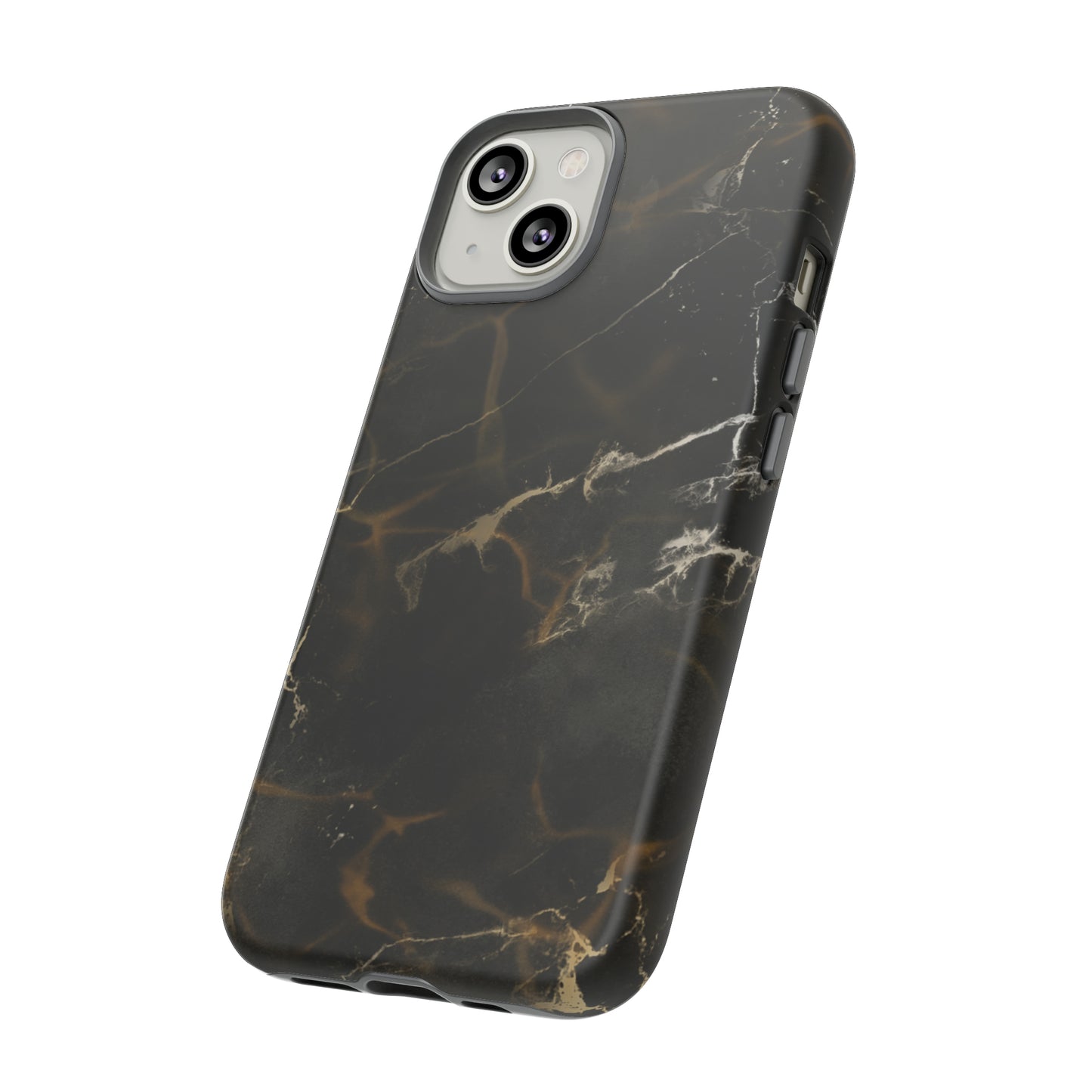 Black Gold Marble Phone Tough Cases