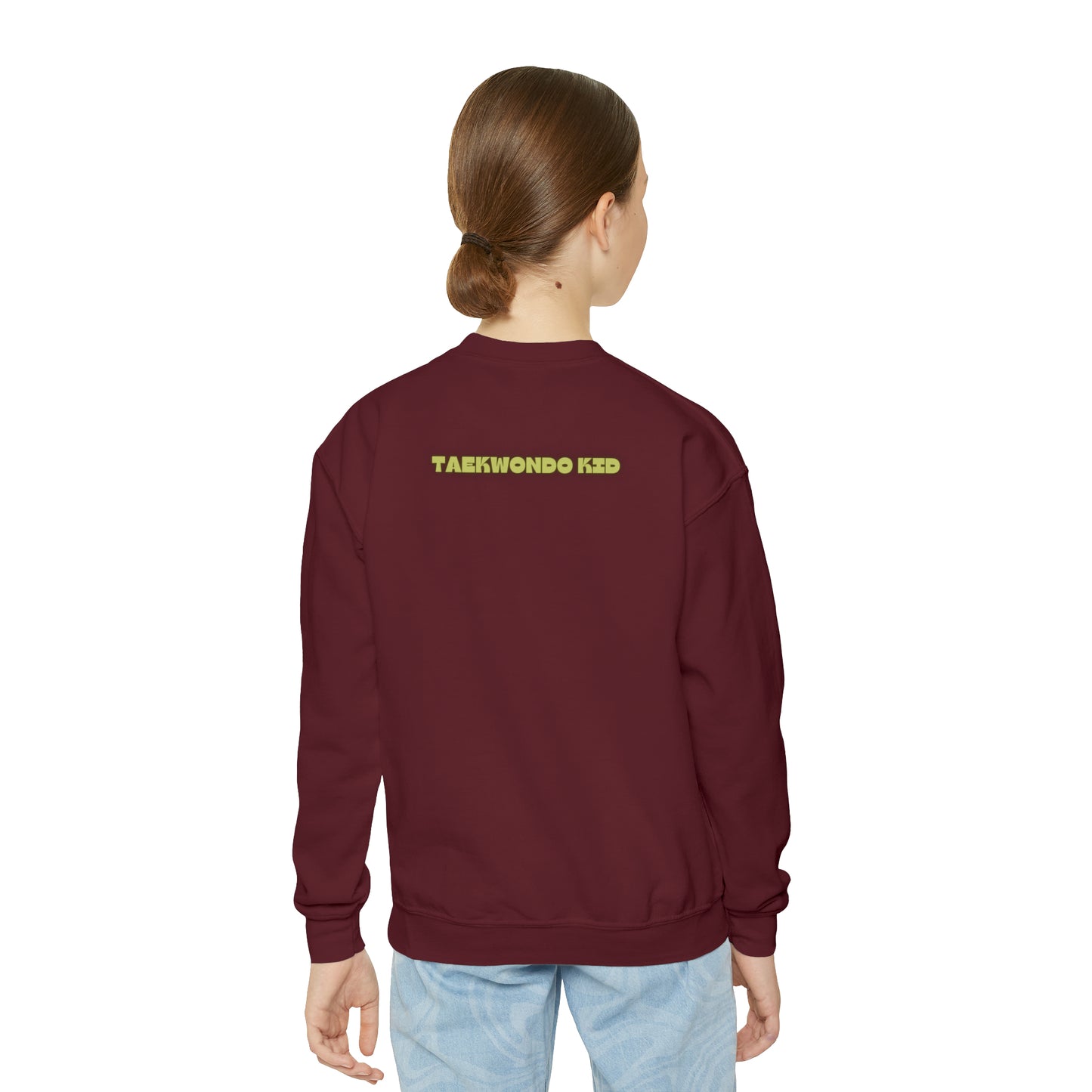 Youth Taekwondo Kid Crewneck Sweatshirt