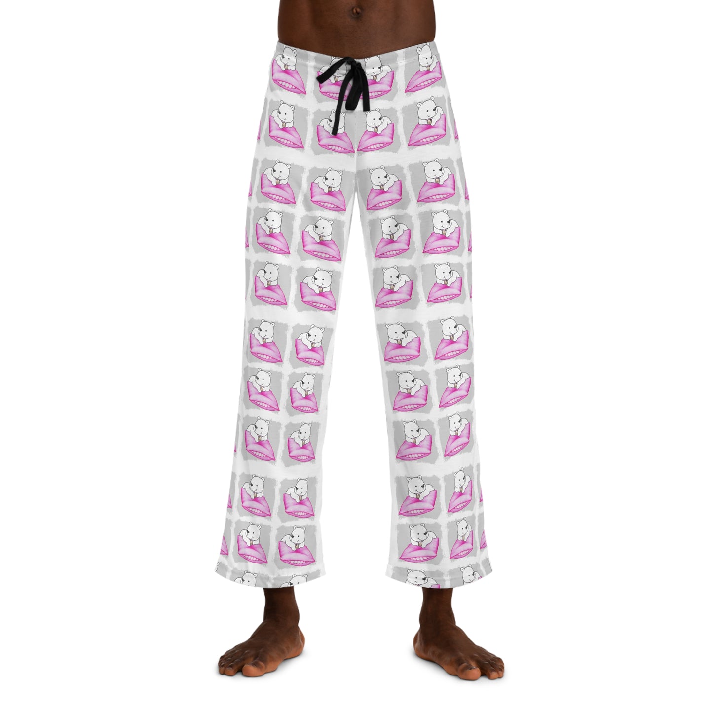 Boba Bear Pillow Men's Pajama Pants