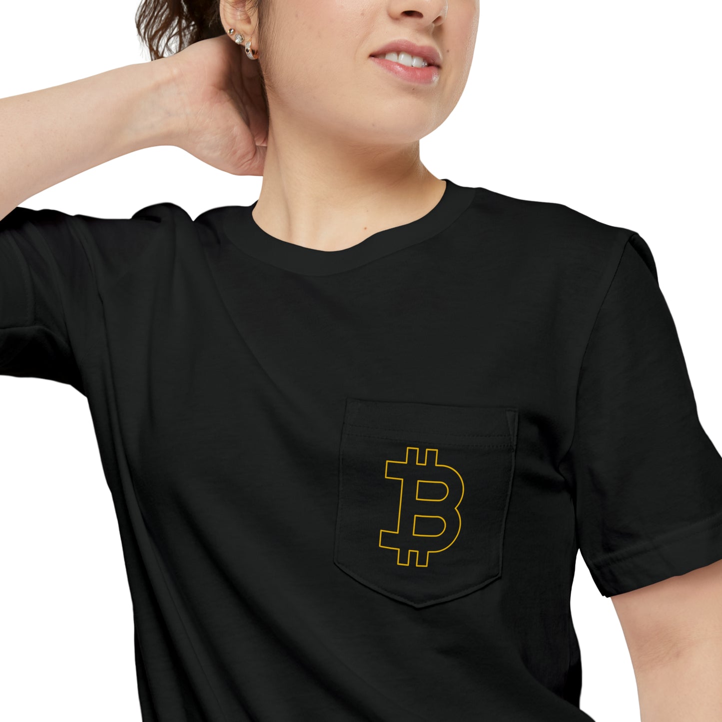 Bitcoin Unisex Pocket T-shirt