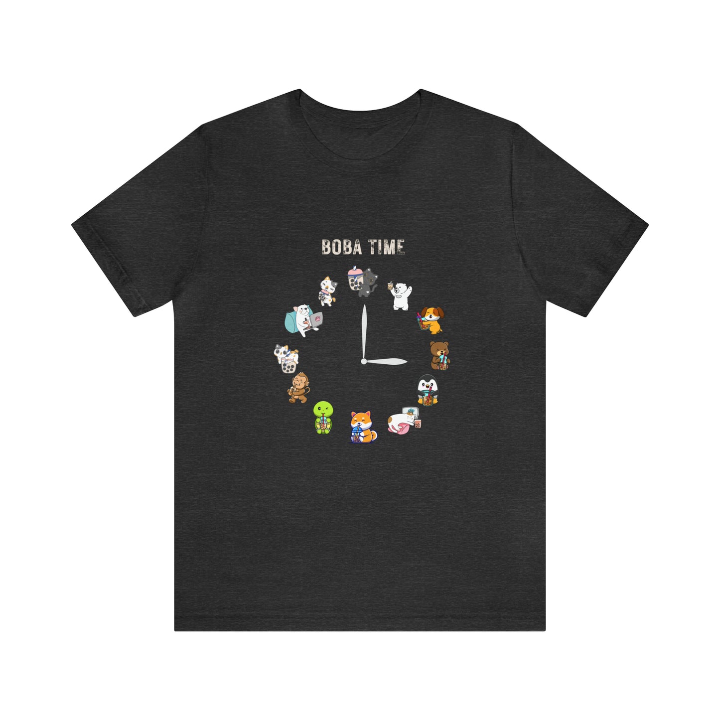 Boba Tea Clock Unisex Jersey Short Sleeve Tee