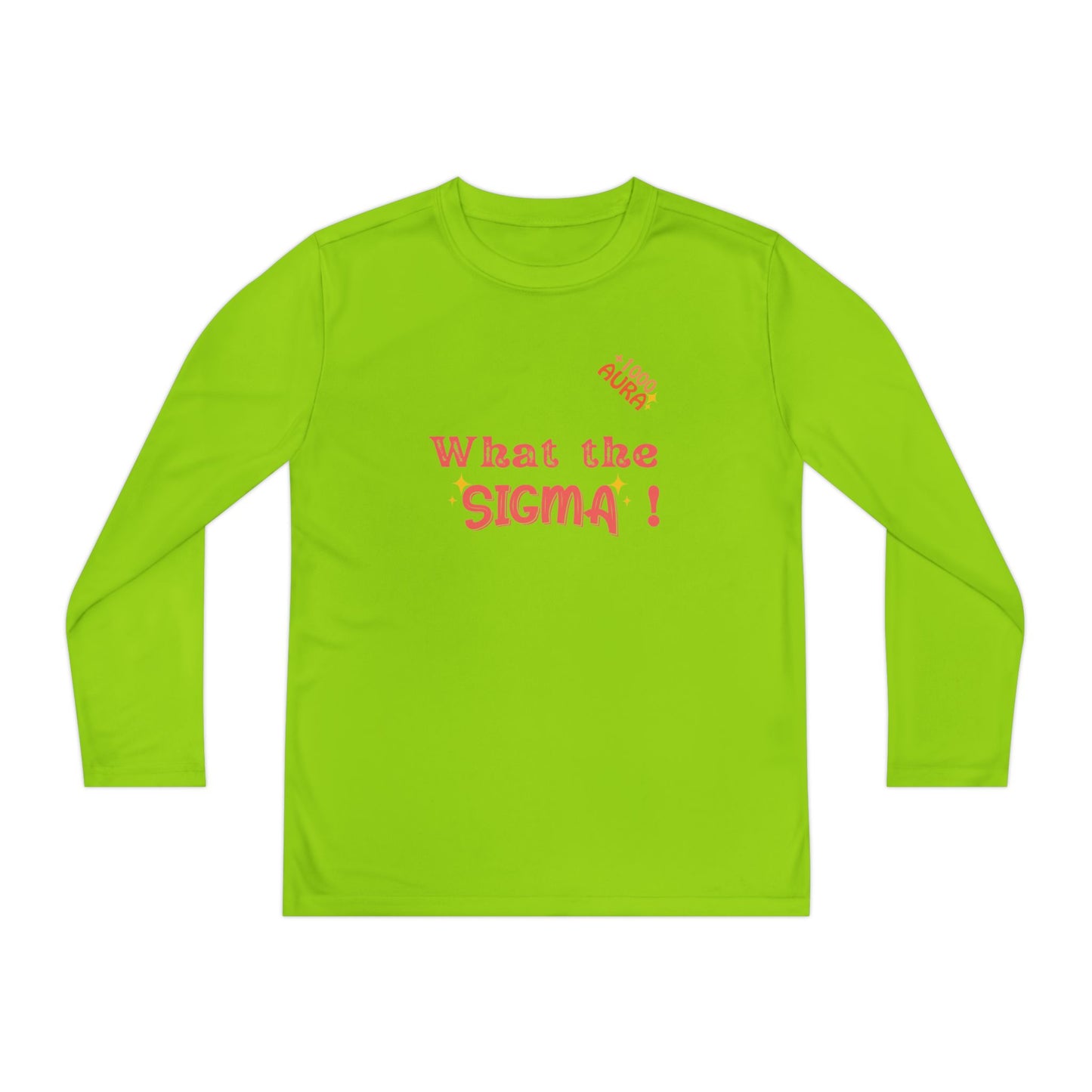 WHAT THE SIGMA Youth Long Sleeve Competitor Tee