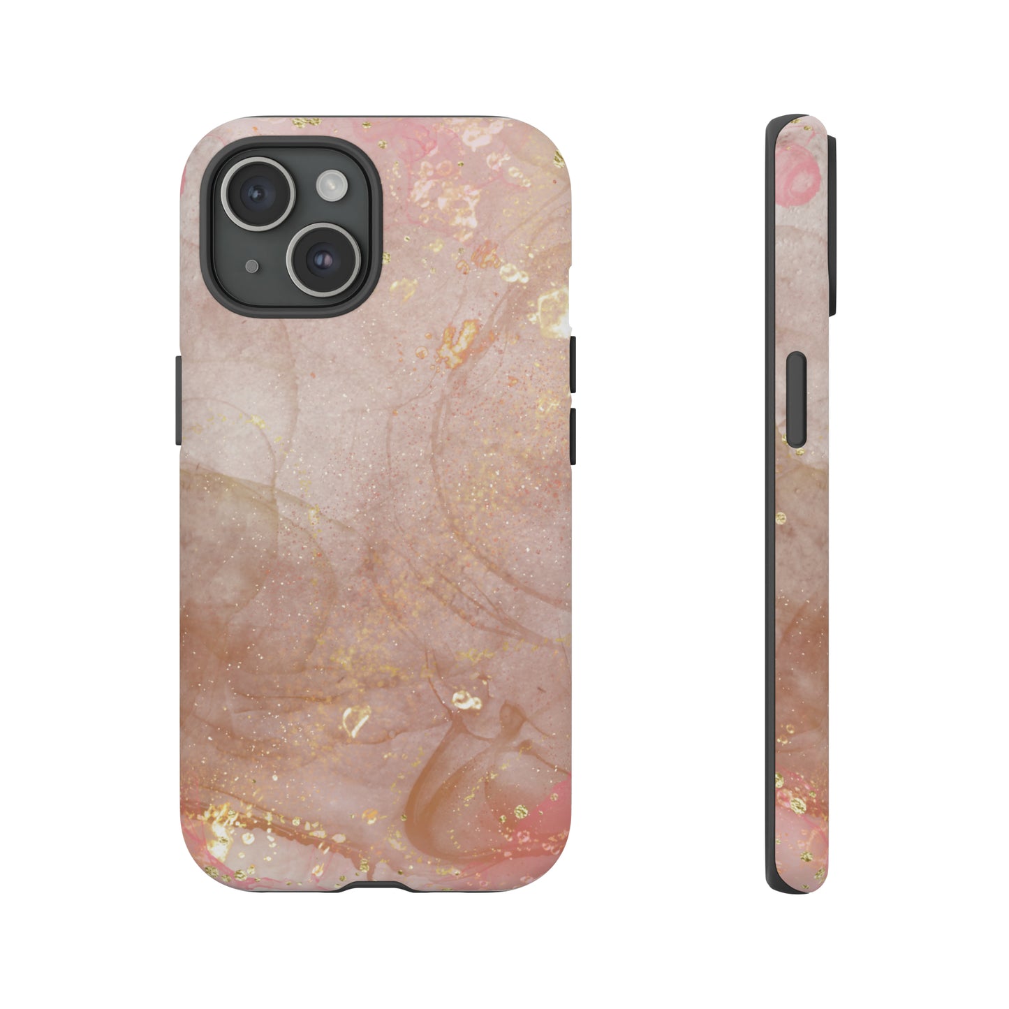 Rose Gold Marble Phone Tough Cases