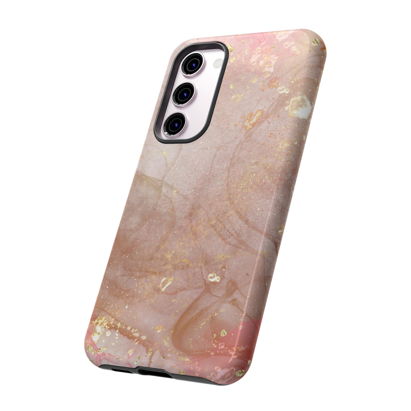 Rose Gold Marble Phone Tough Cases