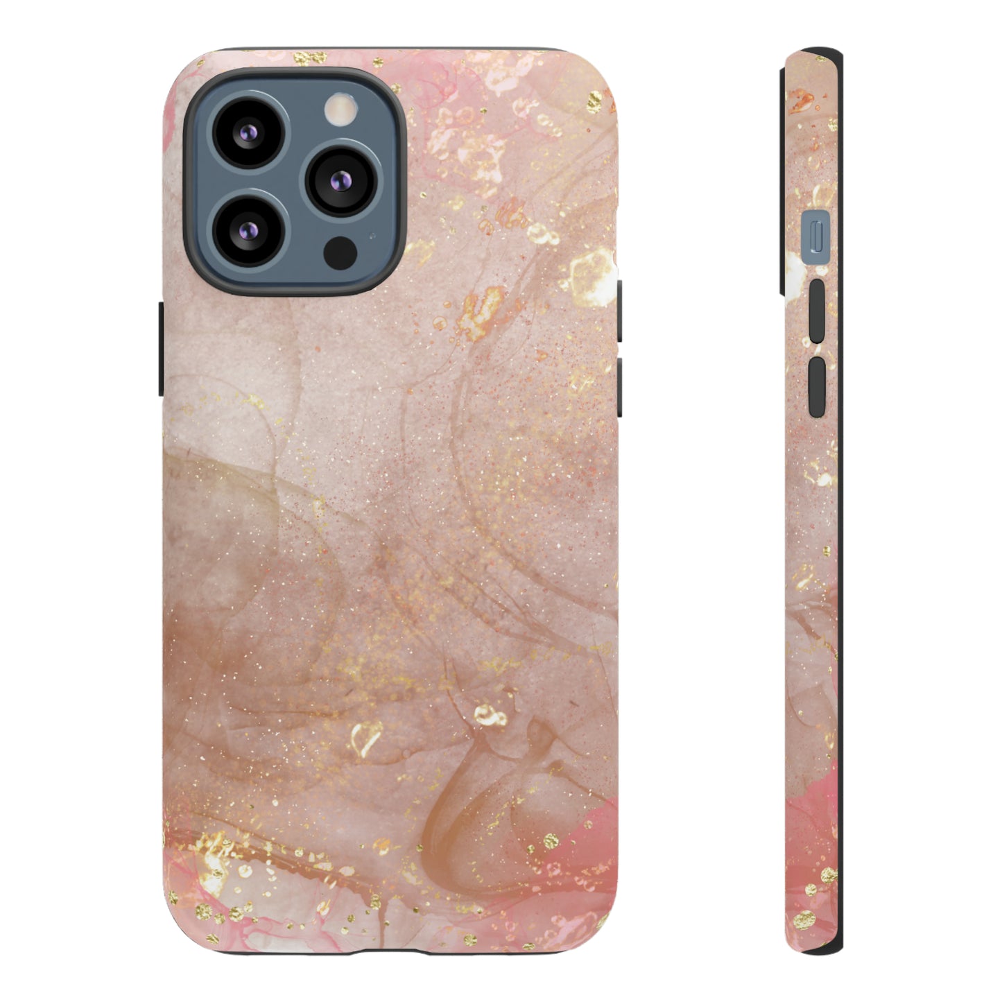 Rose Gold Marble Phone Tough Cases