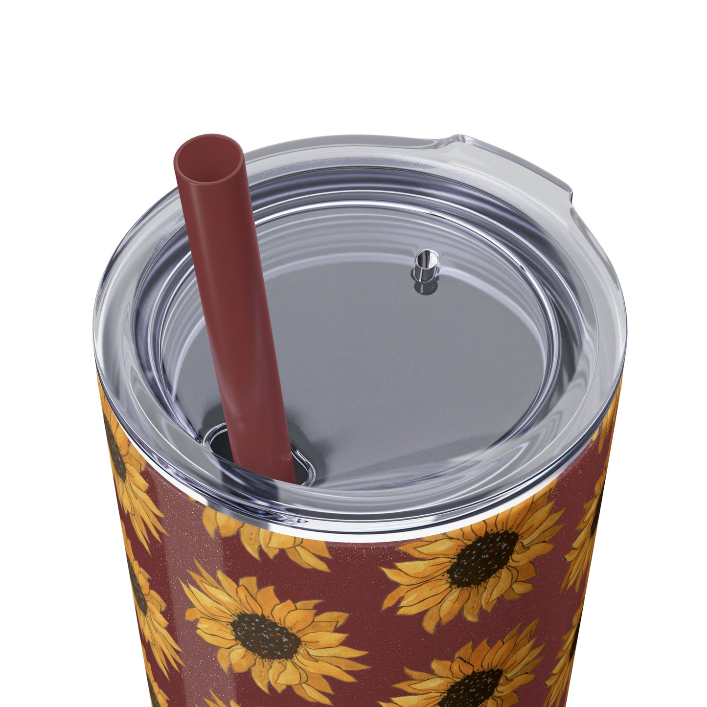 Skinny Sunflowers Tumbler with Straw, 20oz