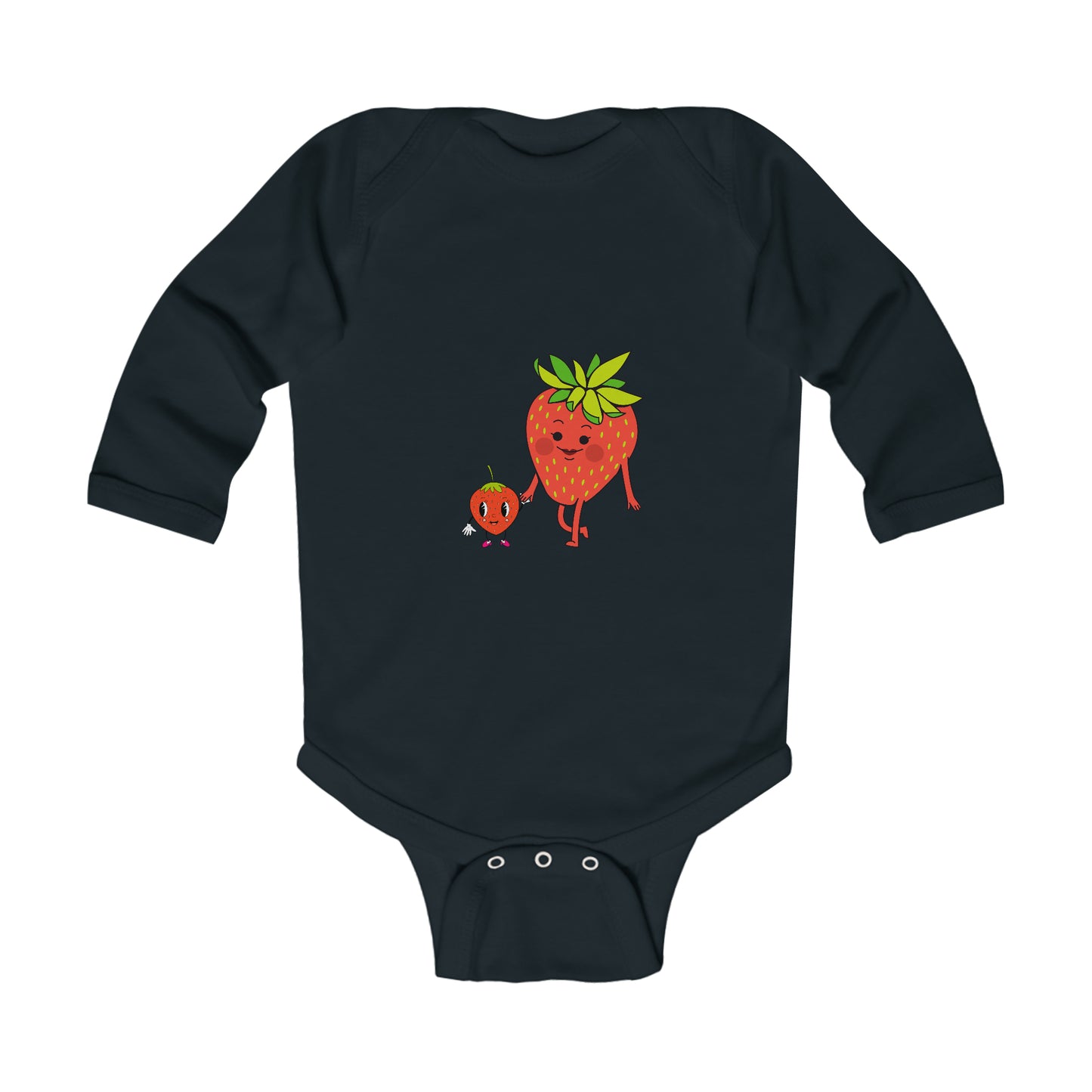 Strawberries Infant Long Sleeve Bodysuit