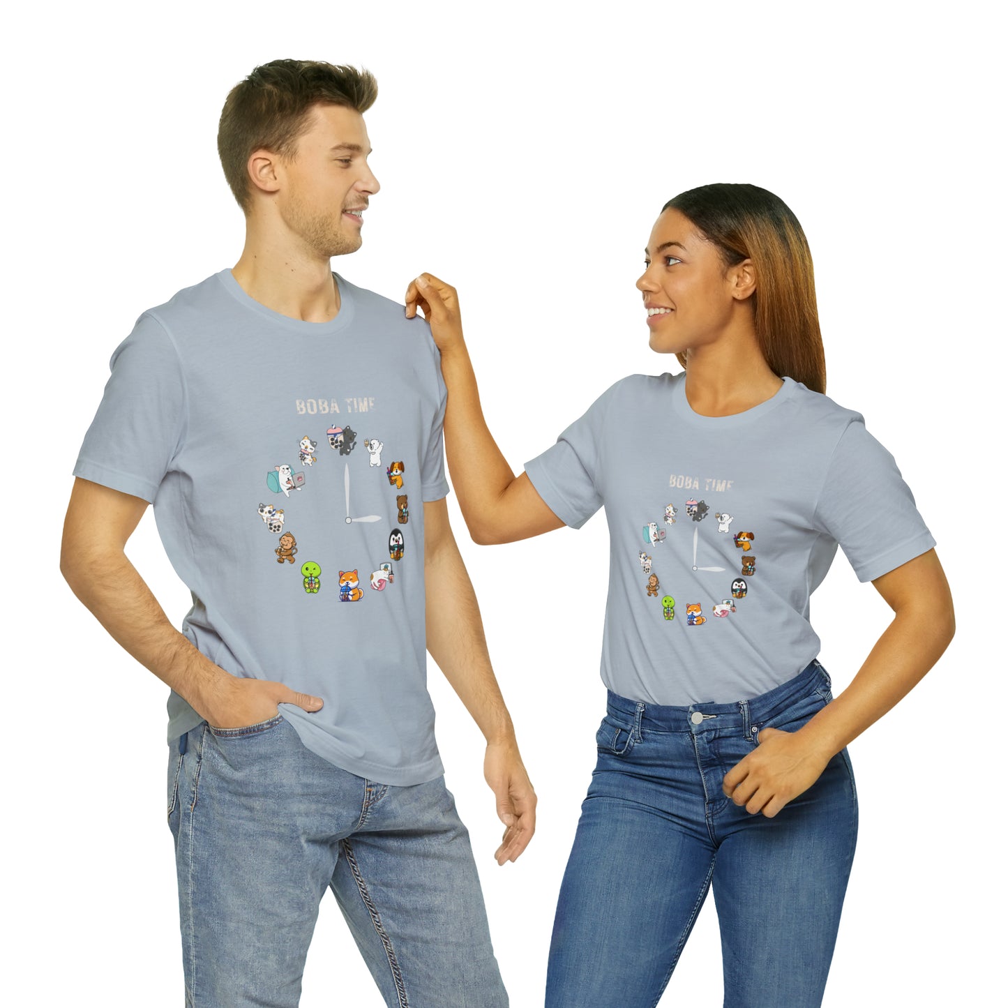 Boba Tea Clock Unisex Jersey Short Sleeve Tee