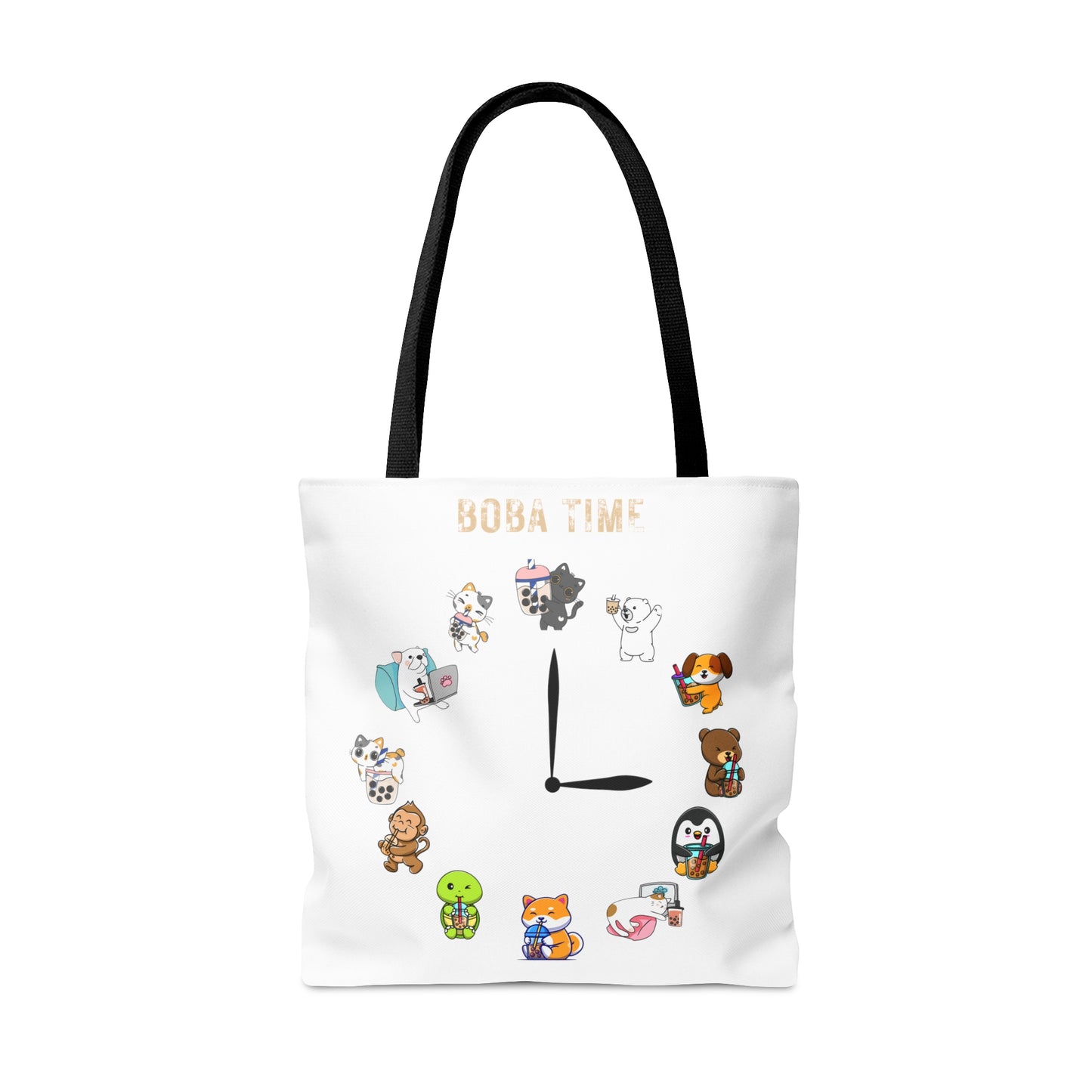 Boba Tea Tote Bag White Color