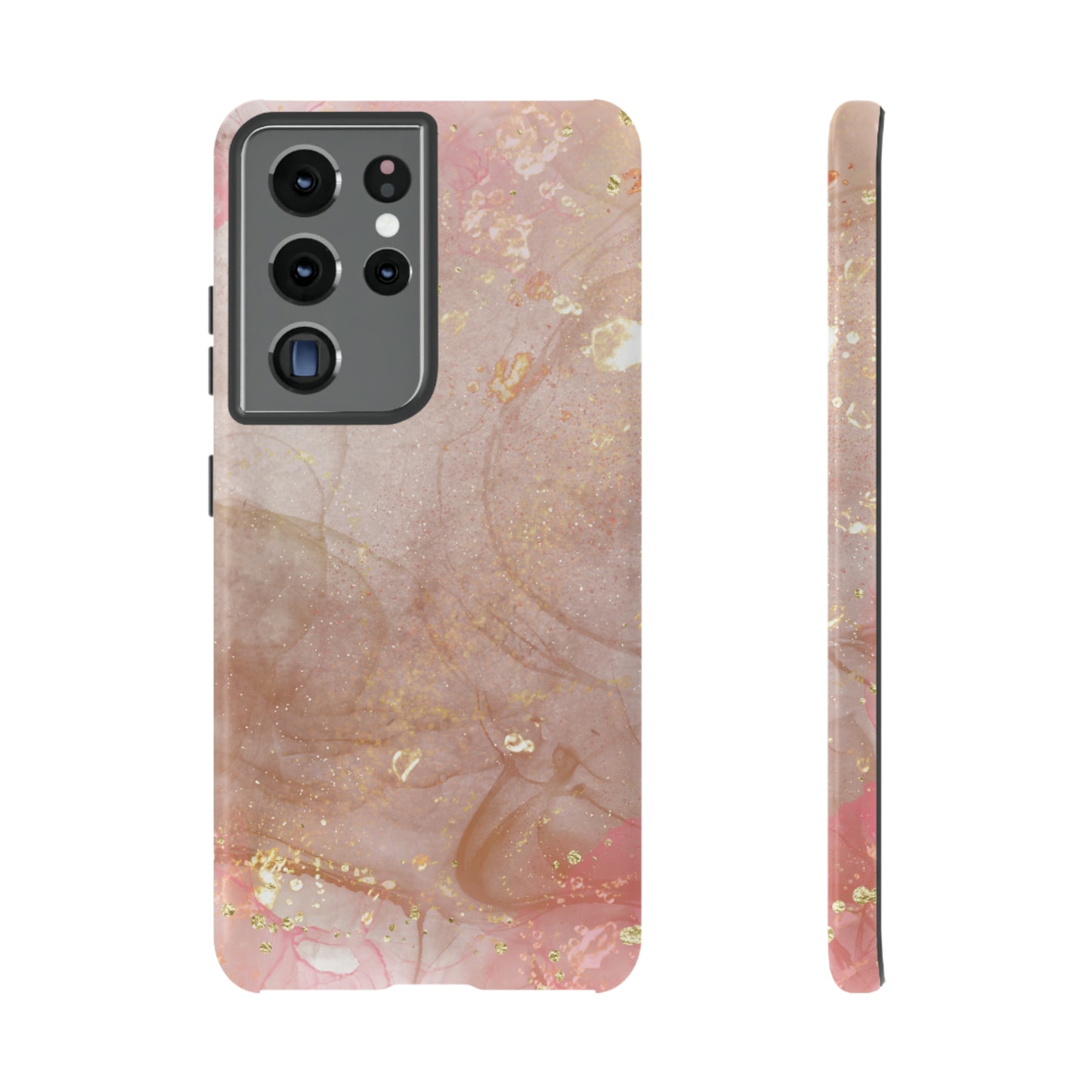 Rose Gold Marble Phone Tough Cases