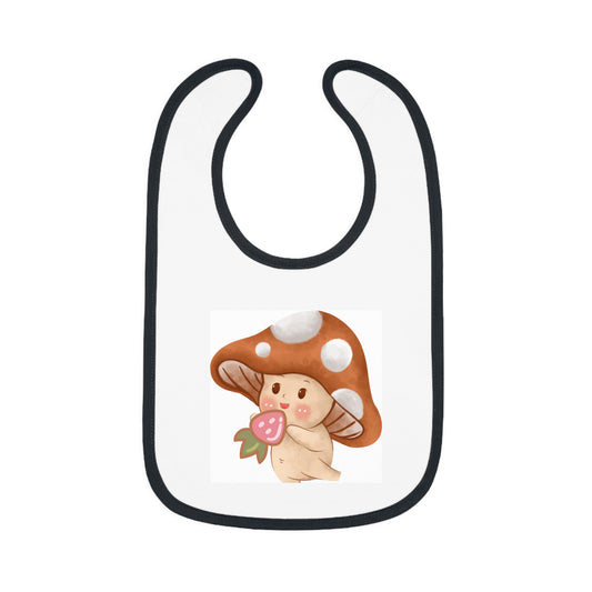 Baby Contrast Trim Jersey Bib