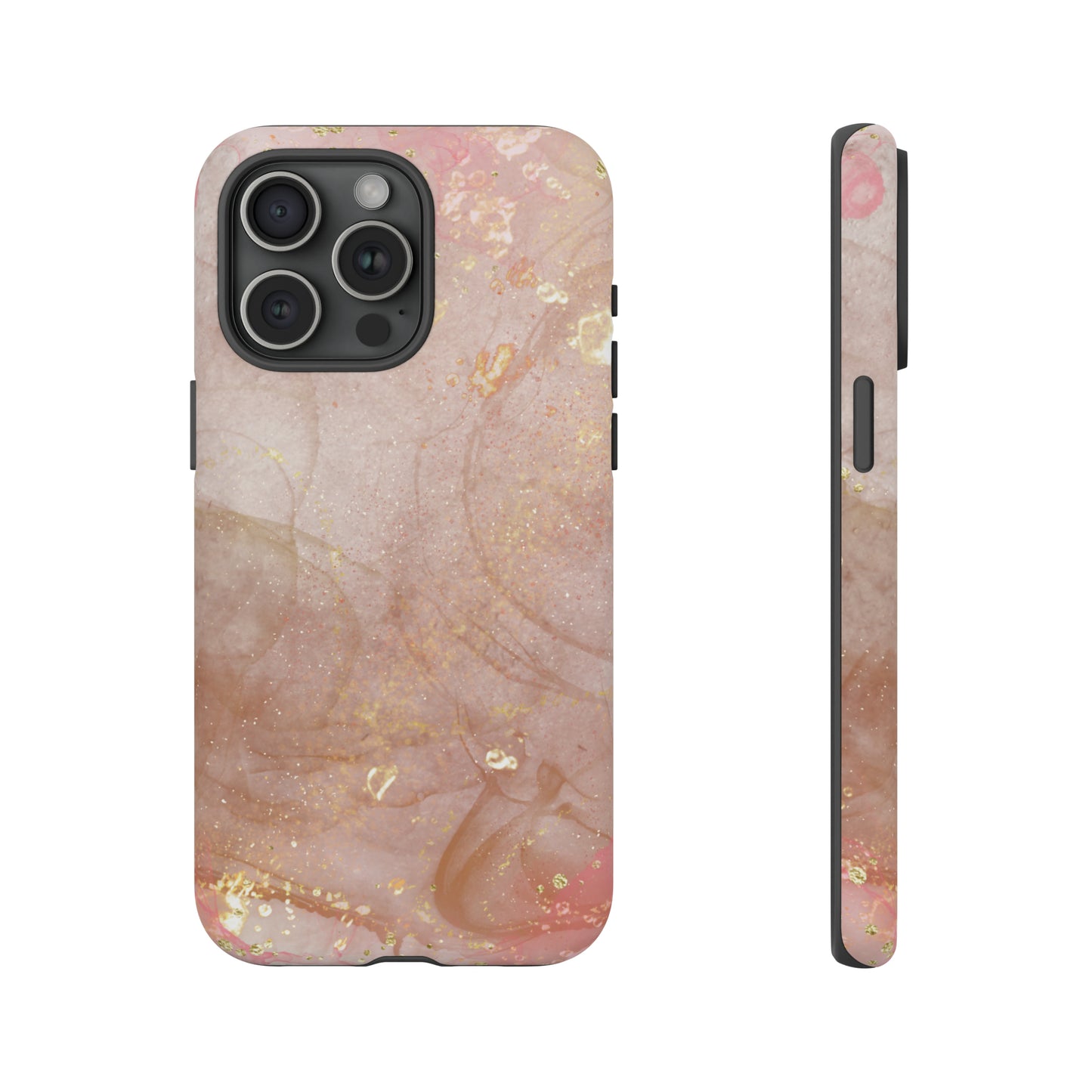 Rose Gold Marble Phone Tough Cases