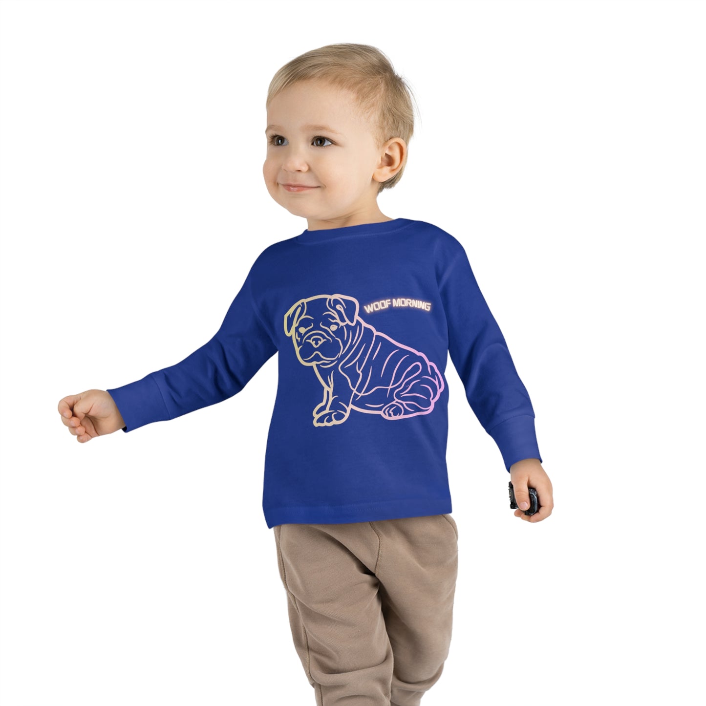 English Bulldog Toddler Long Sleeve Tee