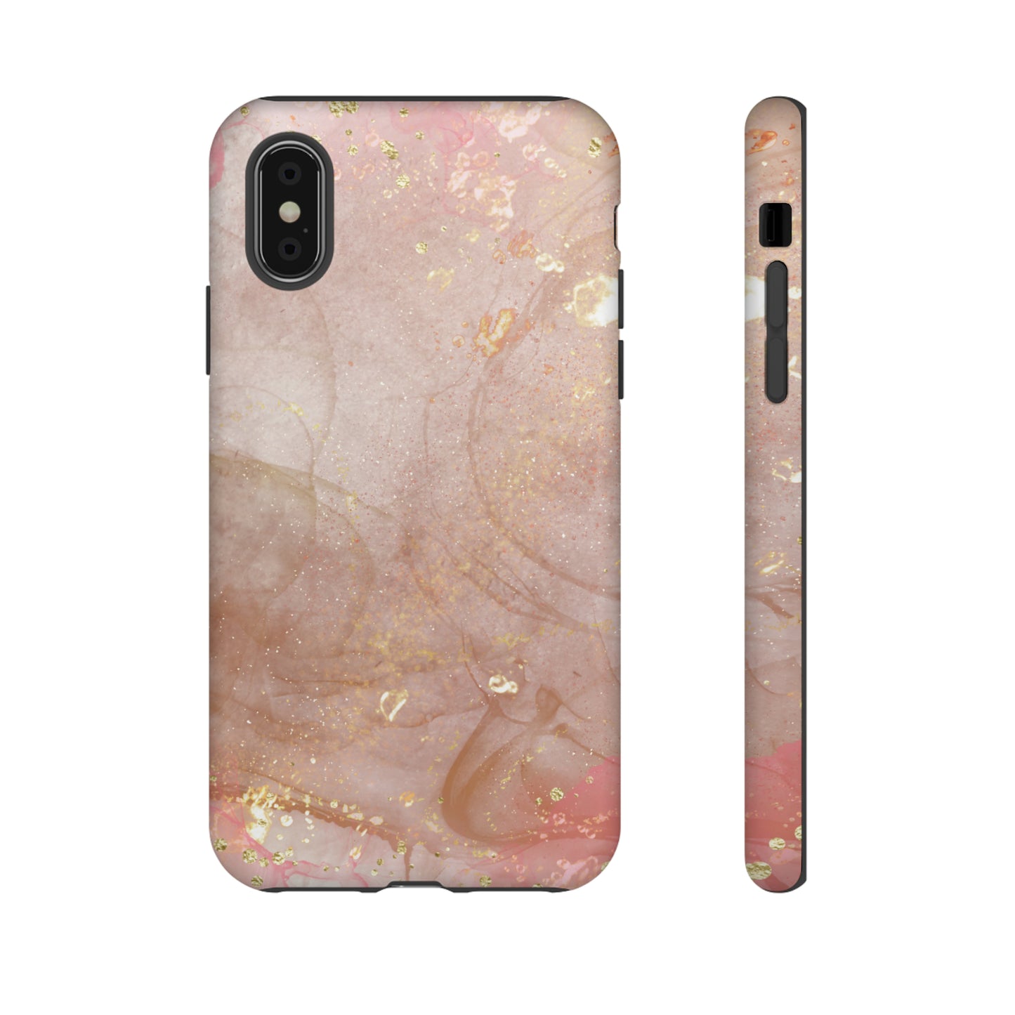 Rose Gold Marble Phone Tough Cases