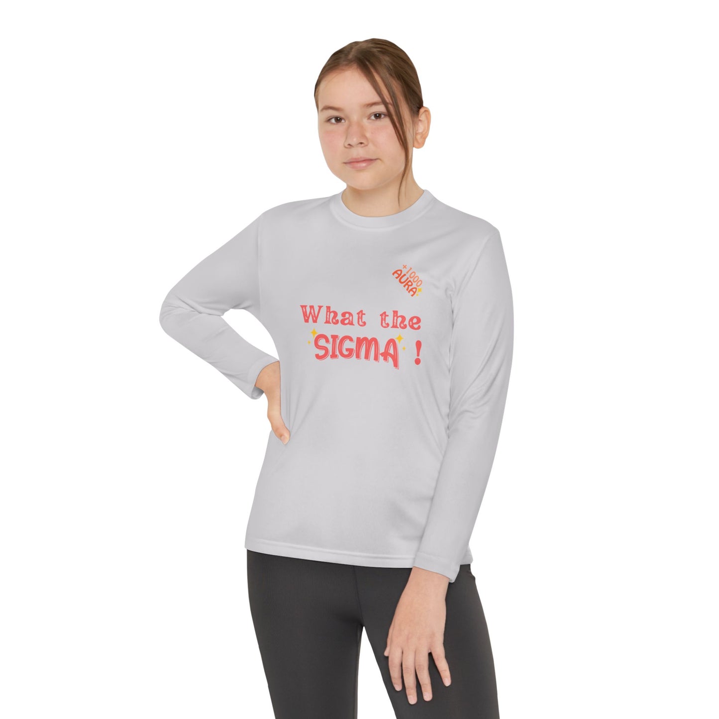 WHAT THE SIGMA Youth Long Sleeve Competitor Tee