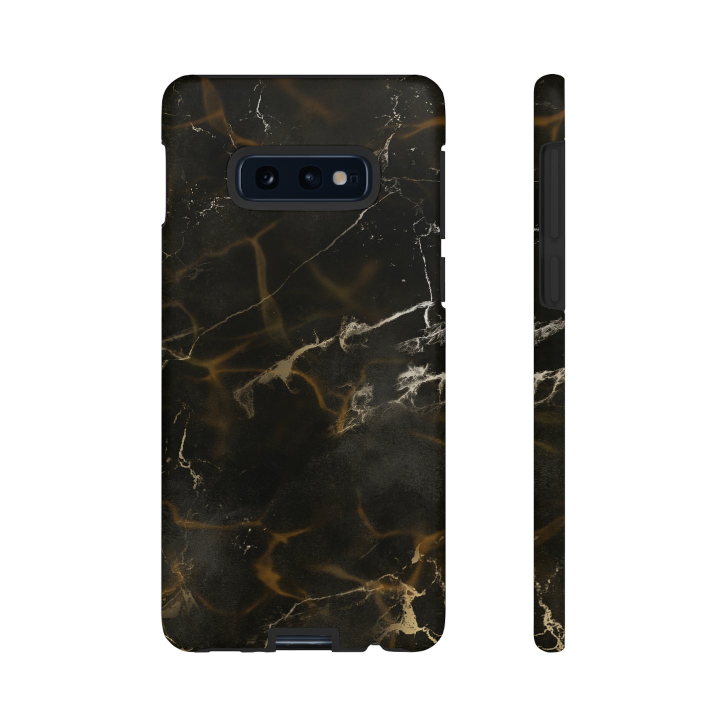 Black Gold Marble Phone Tough Cases