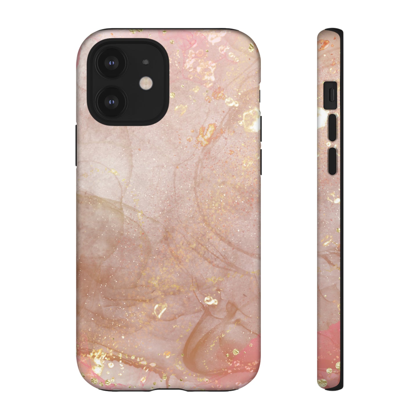 Rose Gold Marble Phone Tough Cases