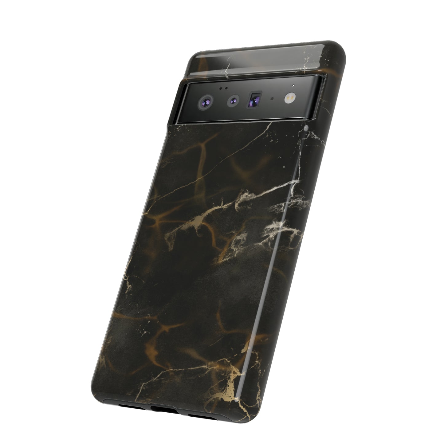 Black Gold Marble Phone Tough Cases