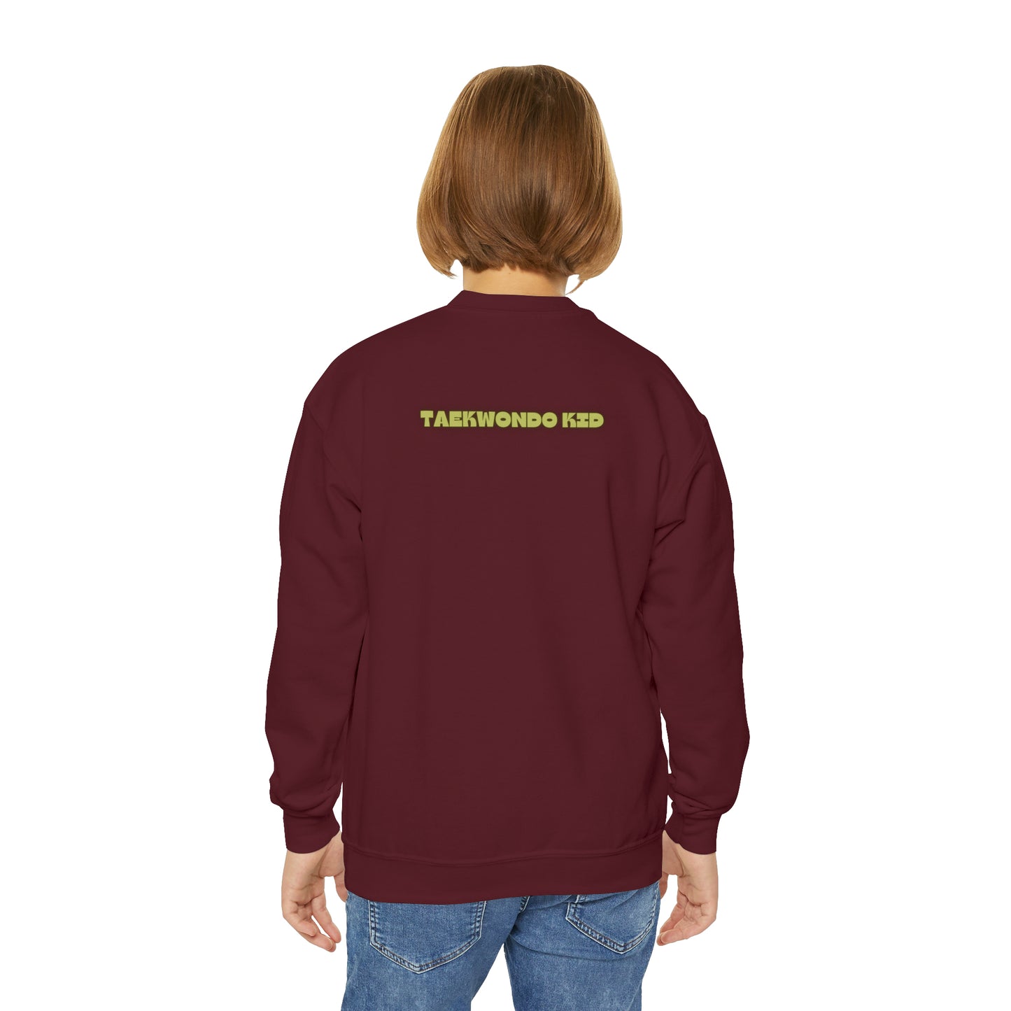 Youth Taekwondo Kid Crewneck Sweatshirt