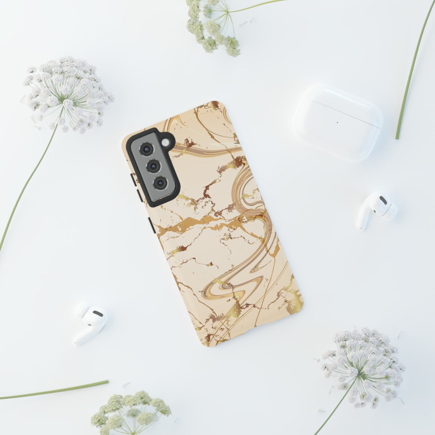 Gold Marble Tough Cases