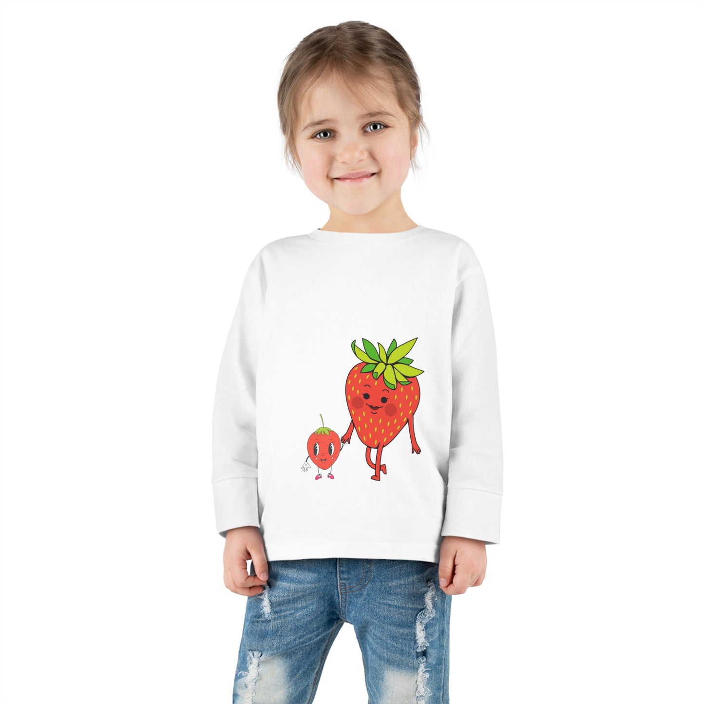 Strawberries Toddler Long Sleeve Tee