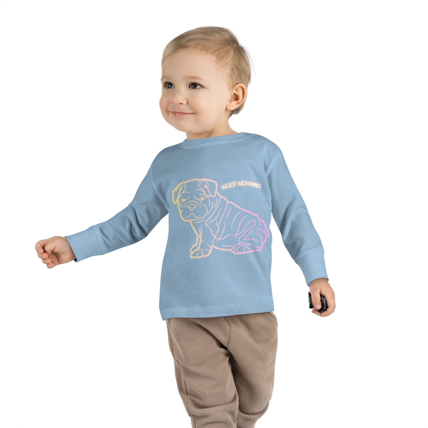 English Bulldog Toddler Long Sleeve Tee