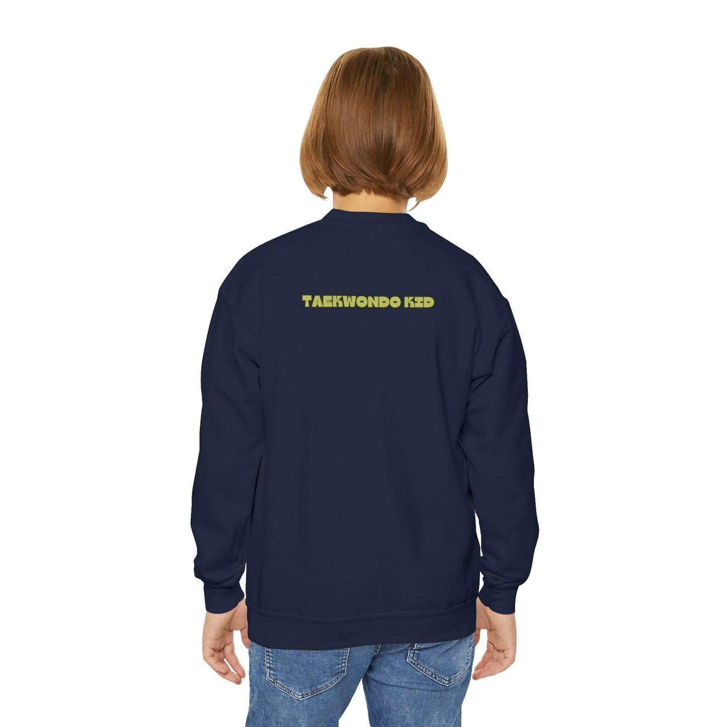 Youth Taekwondo Kid Crewneck Sweatshirt