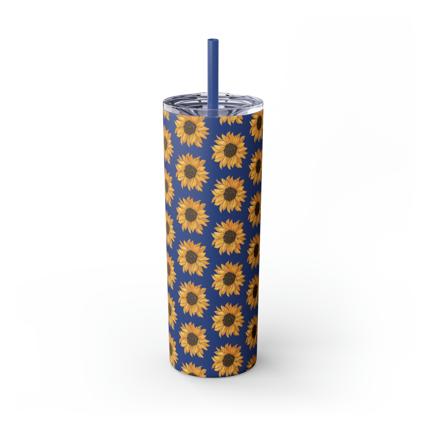 Skinny Sunflowers Tumbler with Straw, 20oz