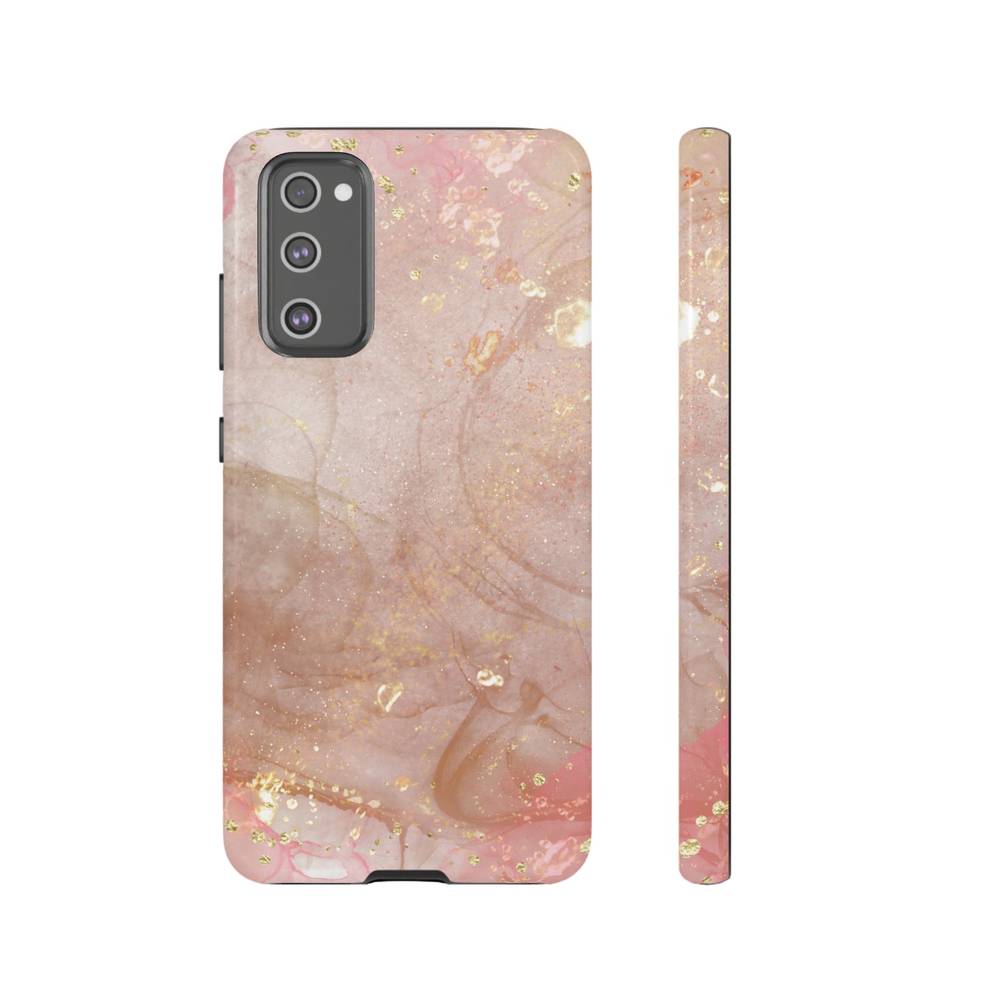 Rose Gold Marble Phone Tough Cases