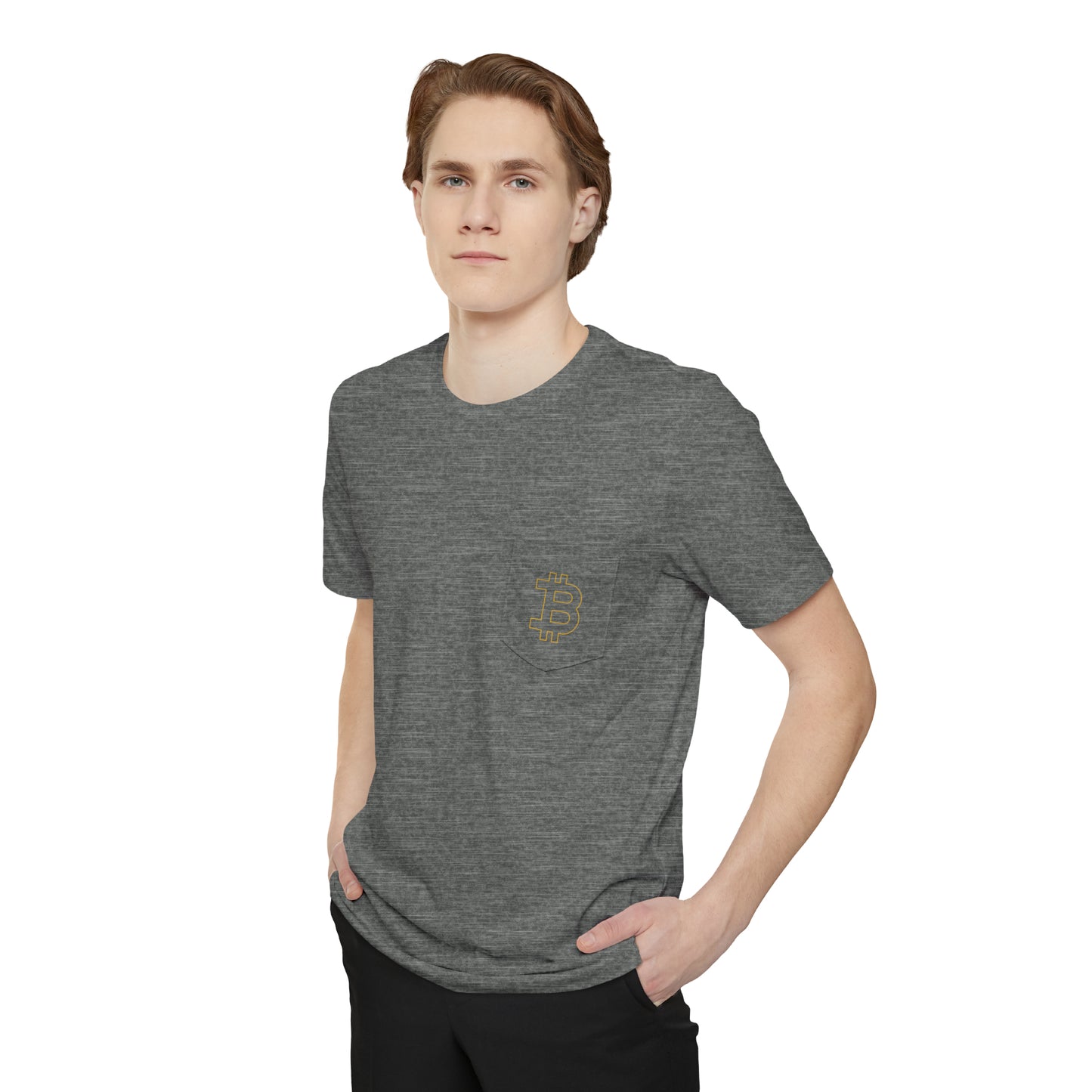 Bitcoin Unisex Pocket T-shirt