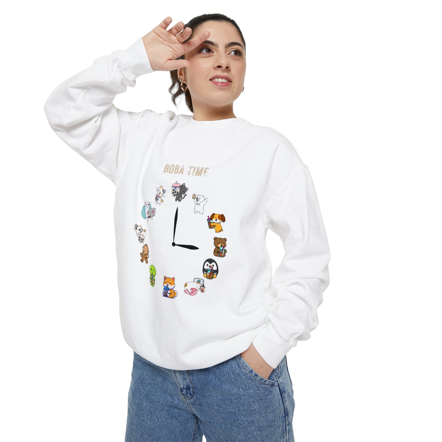 Boba Tea Clock Unisex Sweatshirt