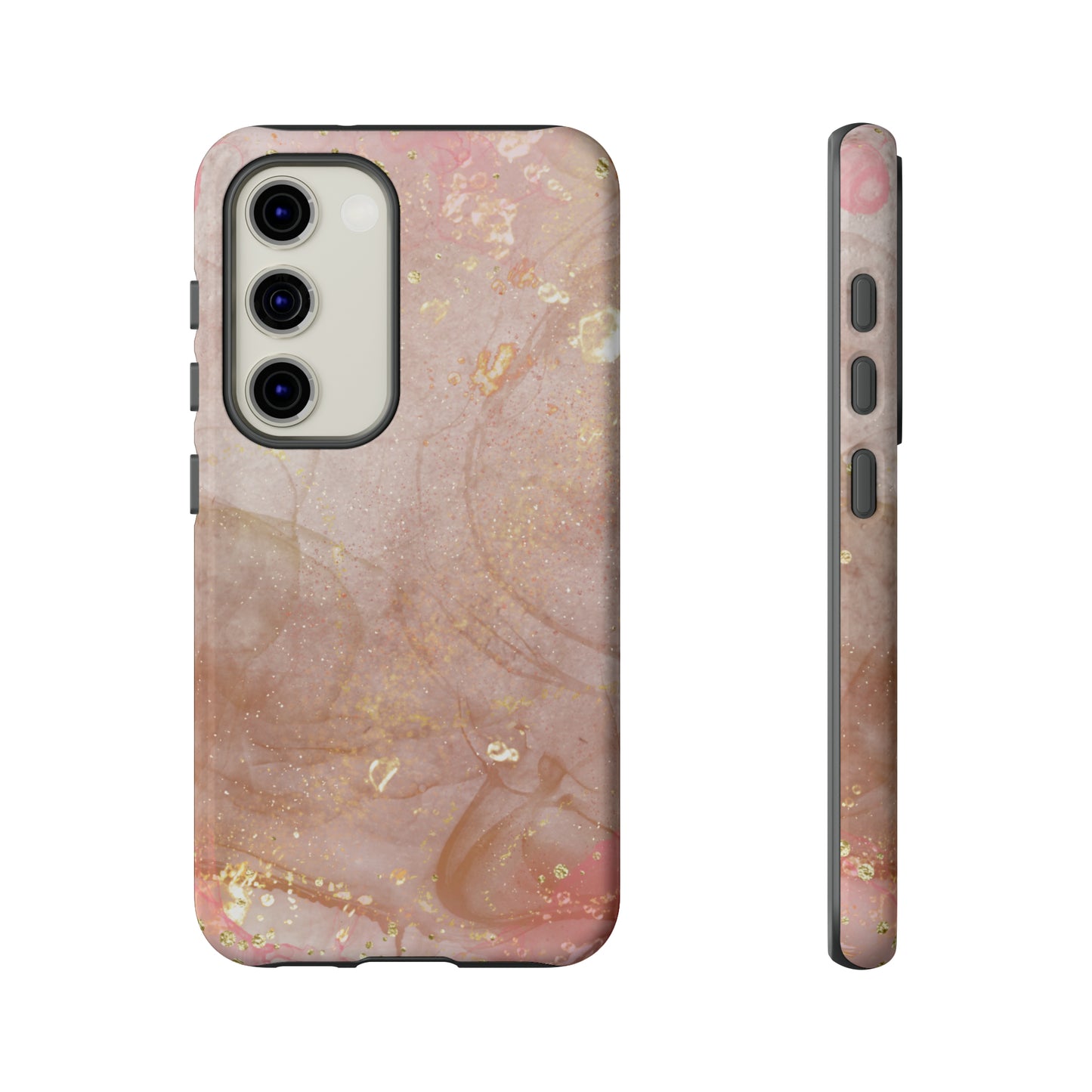 Rose Gold Marble Phone Tough Cases