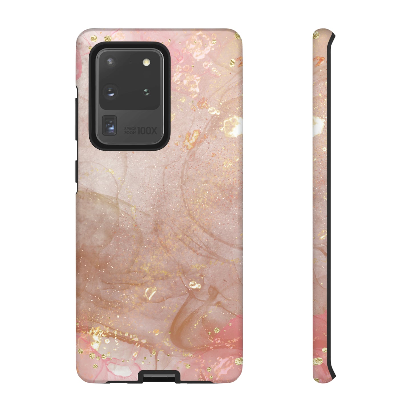 Rose Gold Marble Phone Tough Cases