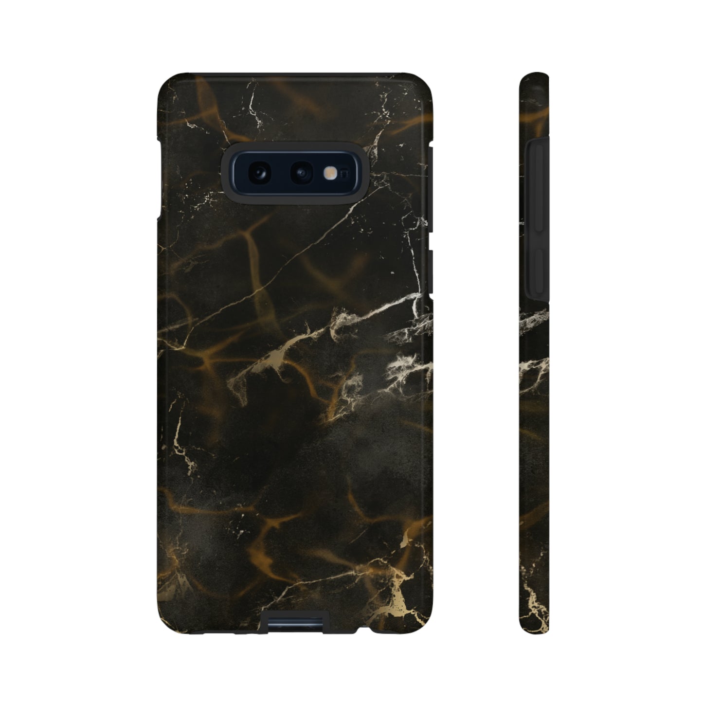 Black Gold Marble Phone Tough Cases