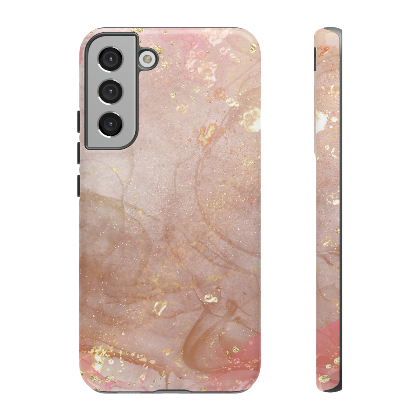 Rose Gold Marble Phone Tough Cases