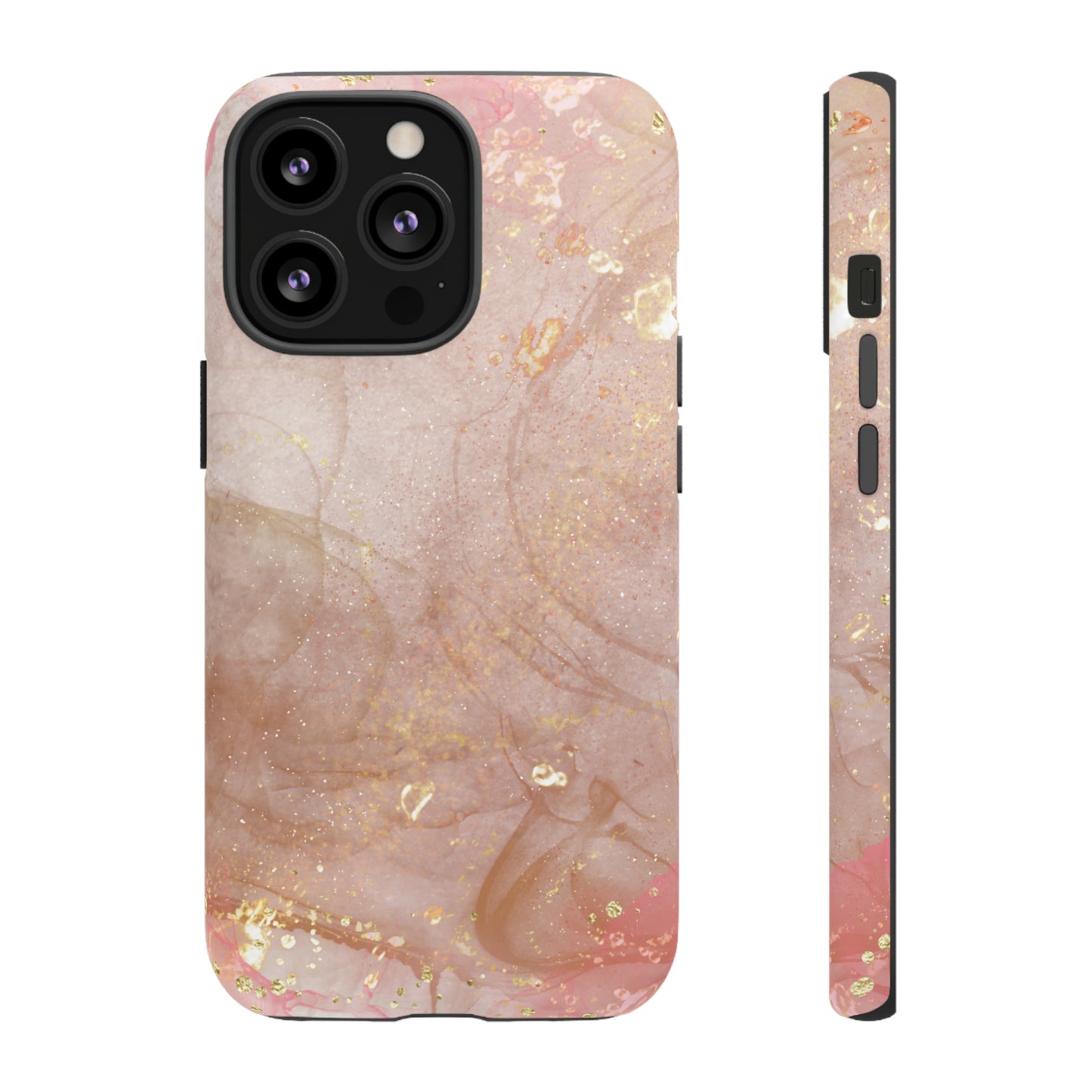 Rose Gold Marble Phone Tough Cases