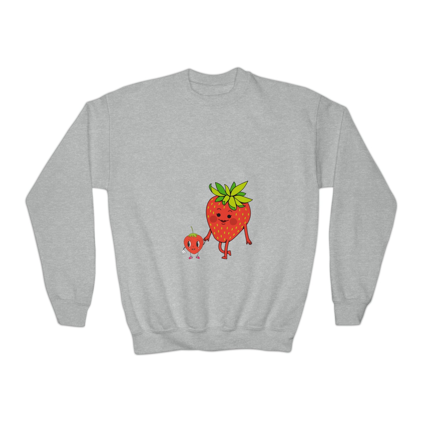 Strawberries Youth Crewneck Sweatshirt