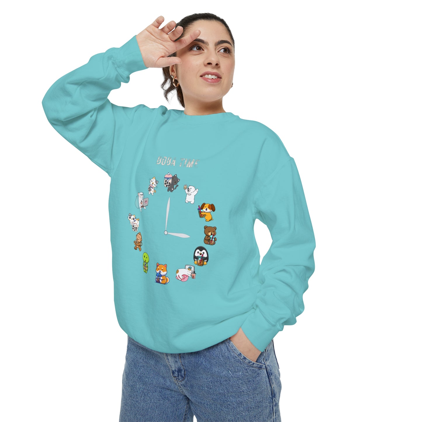 Boba Tea Clock Unisex Sweatshirt