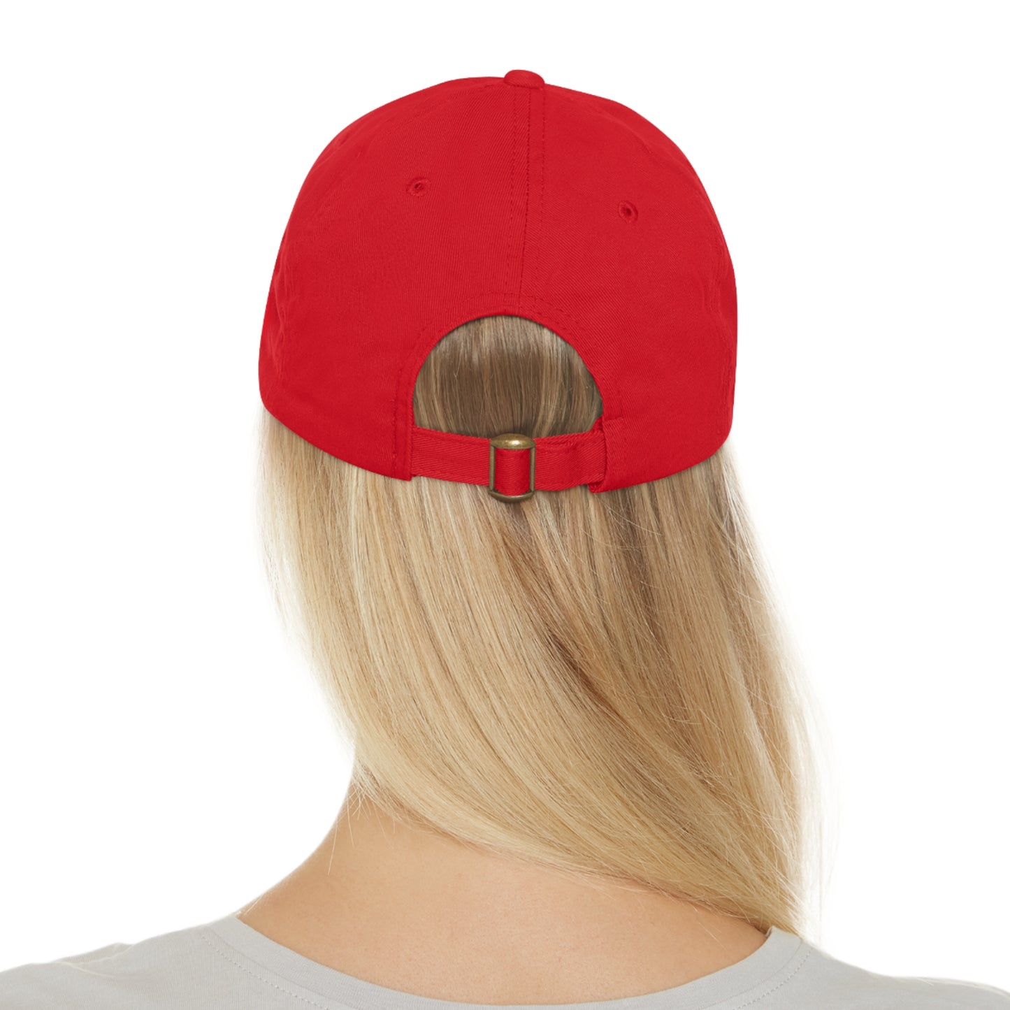 Strawberry Hat with Leather Patch (Round)