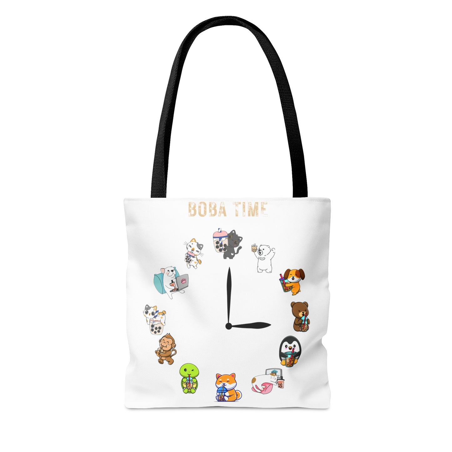 Boba Tea Tote Bag White Color