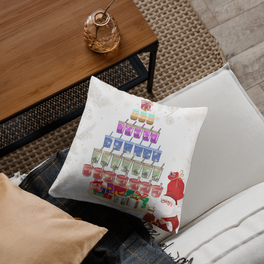 Boba Tree Square Pillow