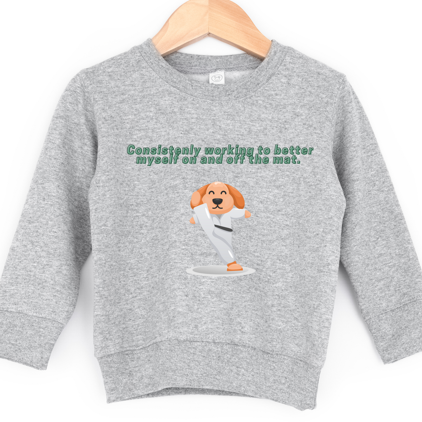 Youth Taekwondo Kid Crewneck Sweatshirt