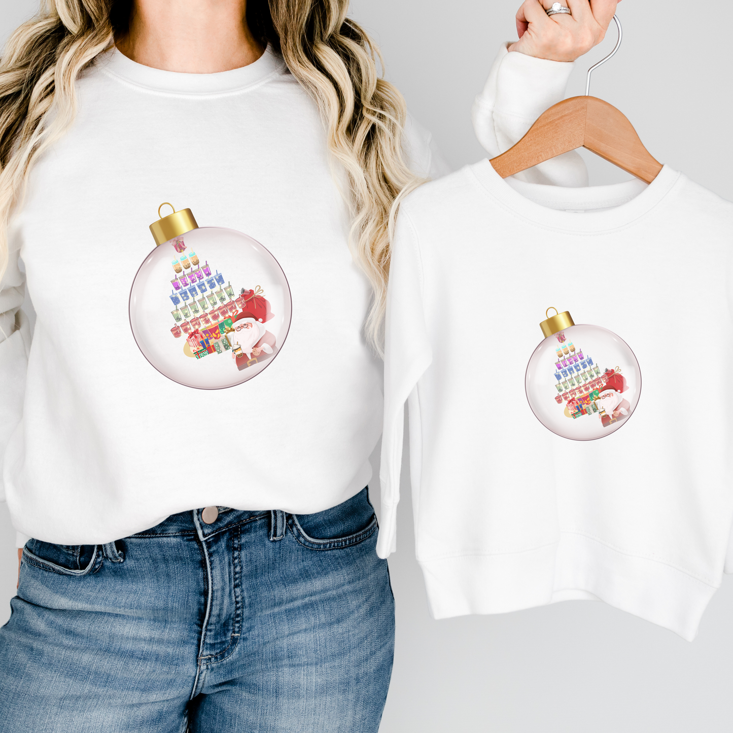 Christmastree Boba Tree Ornament Sweatshirt