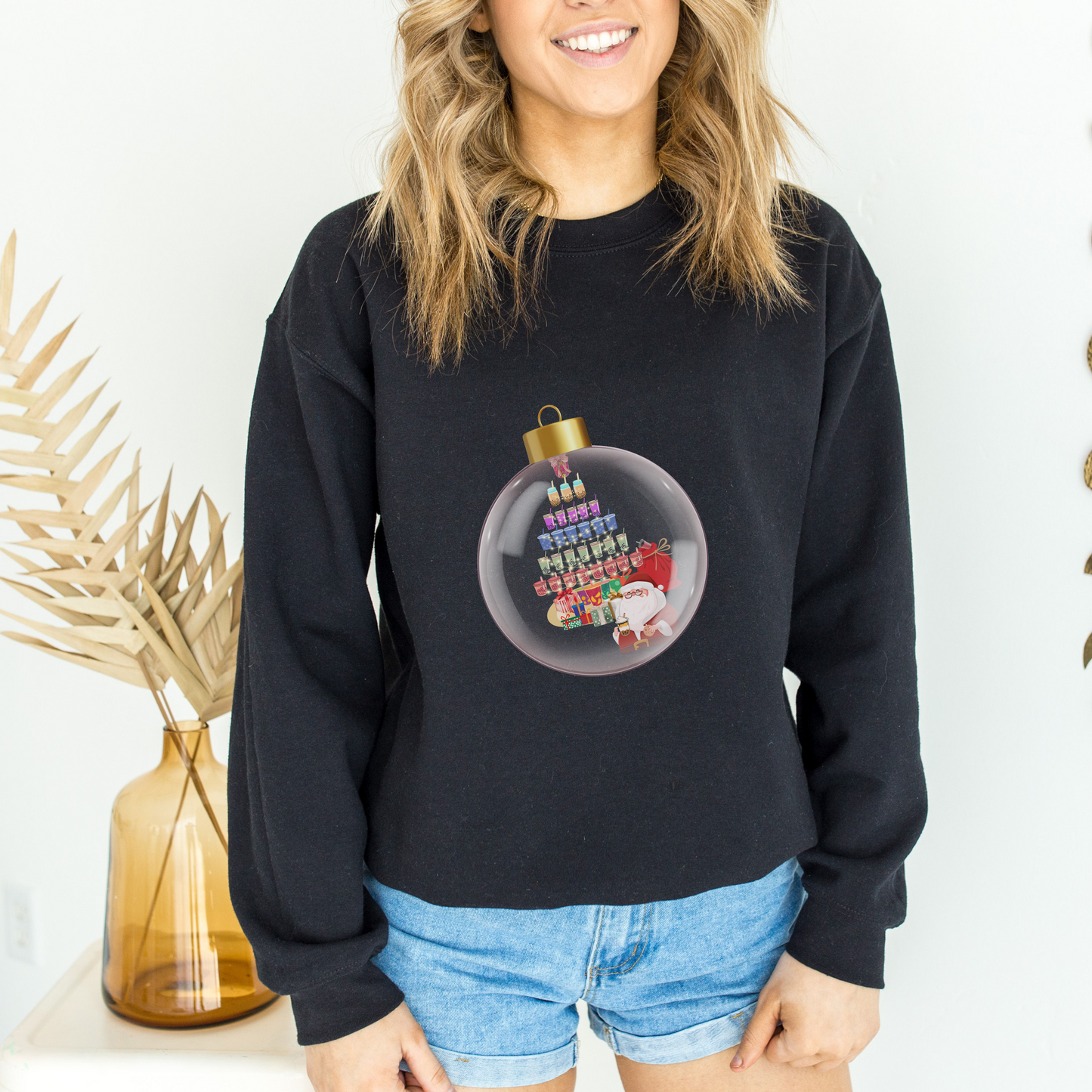 Christmastree Boba Tree Ornament Sweatshirt