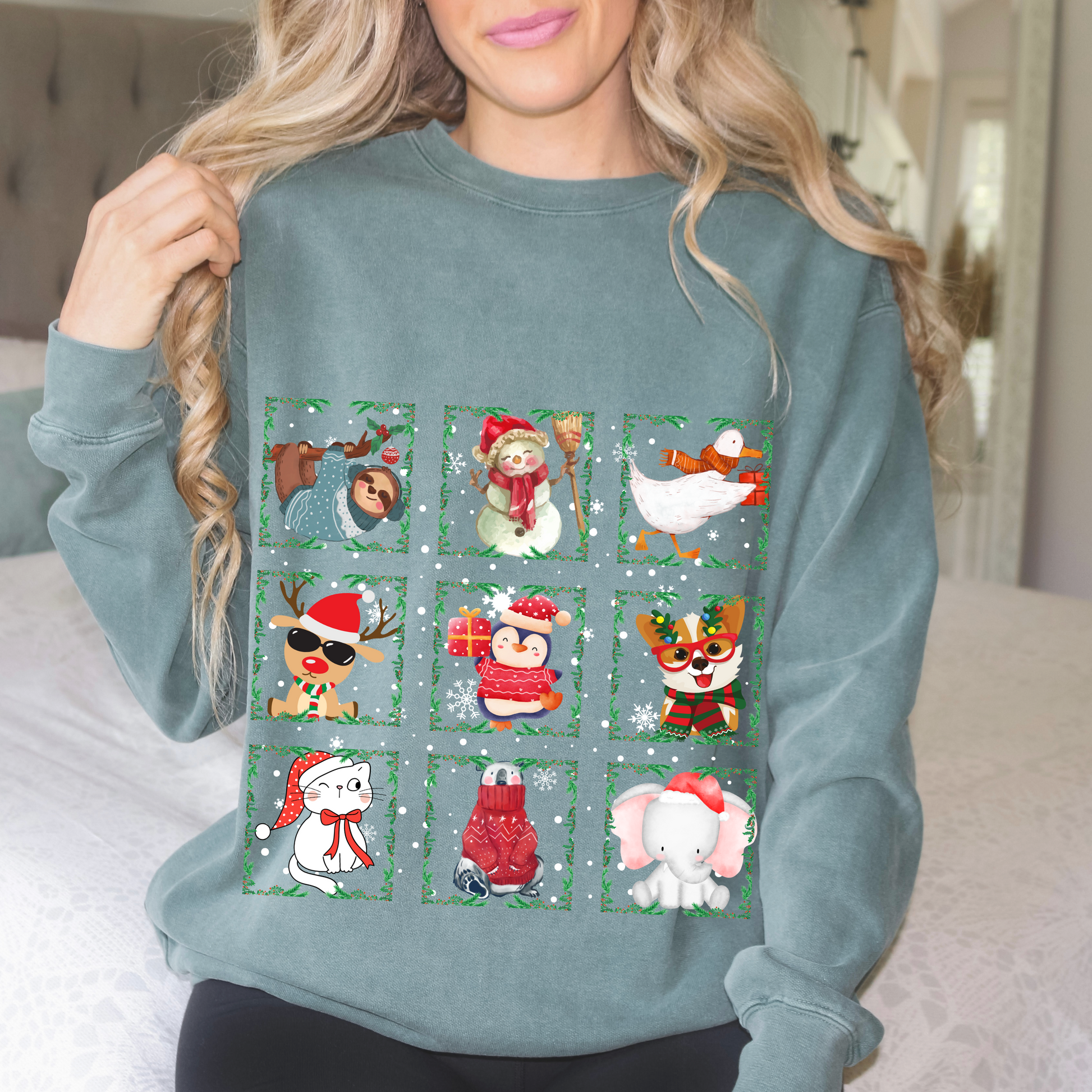 Blue Spuce Christmas Sweater