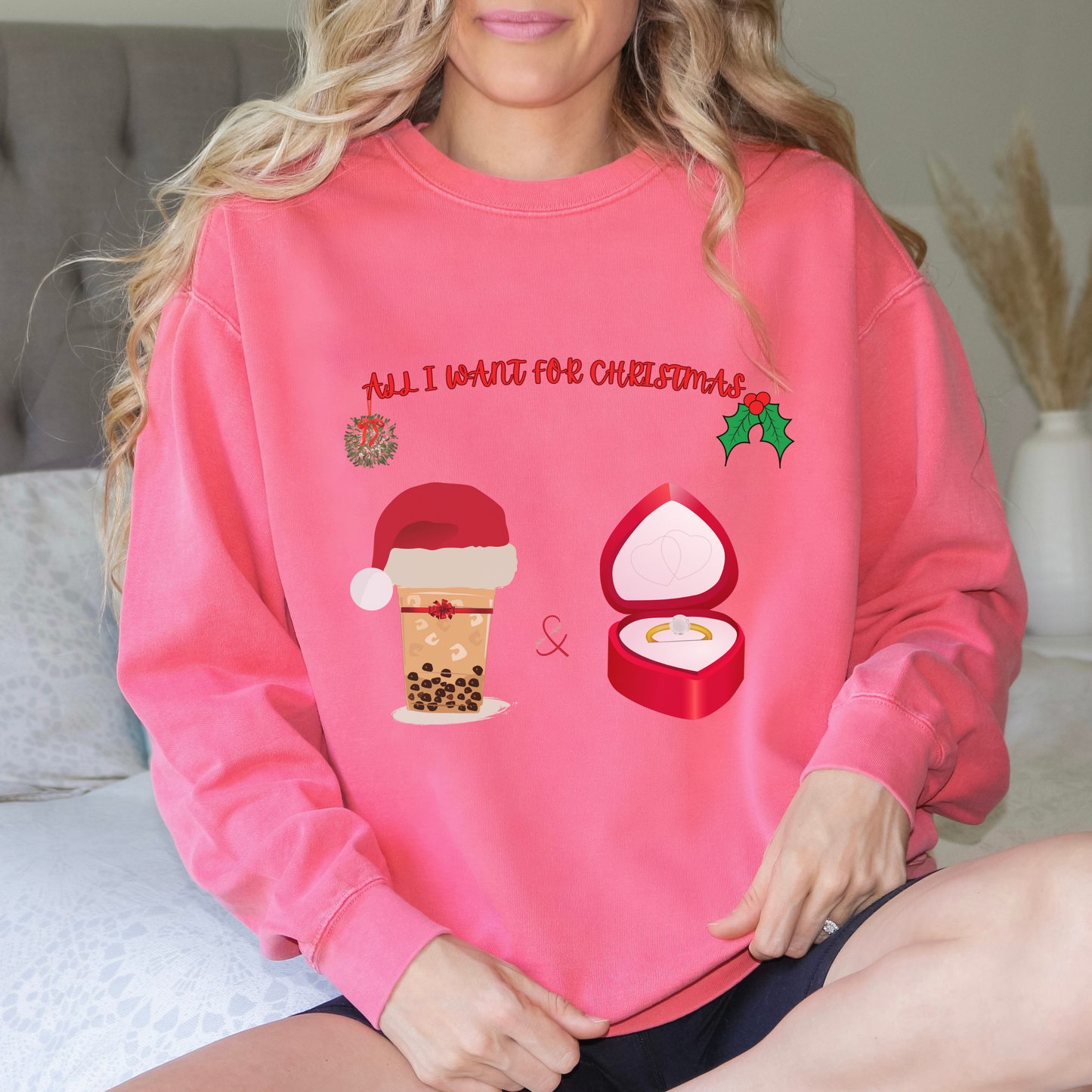 Watermelon All I want for Xmas Sweatshirt